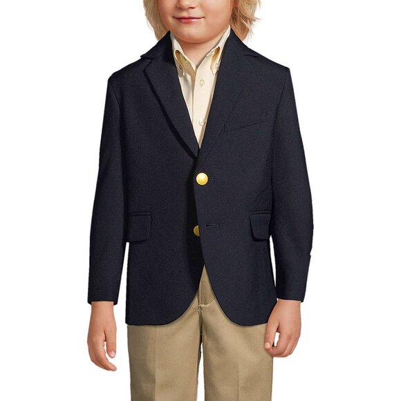 School Uniform Boys Hopsack Blazer, Deep Navy, NWT - Picture 1 of 3